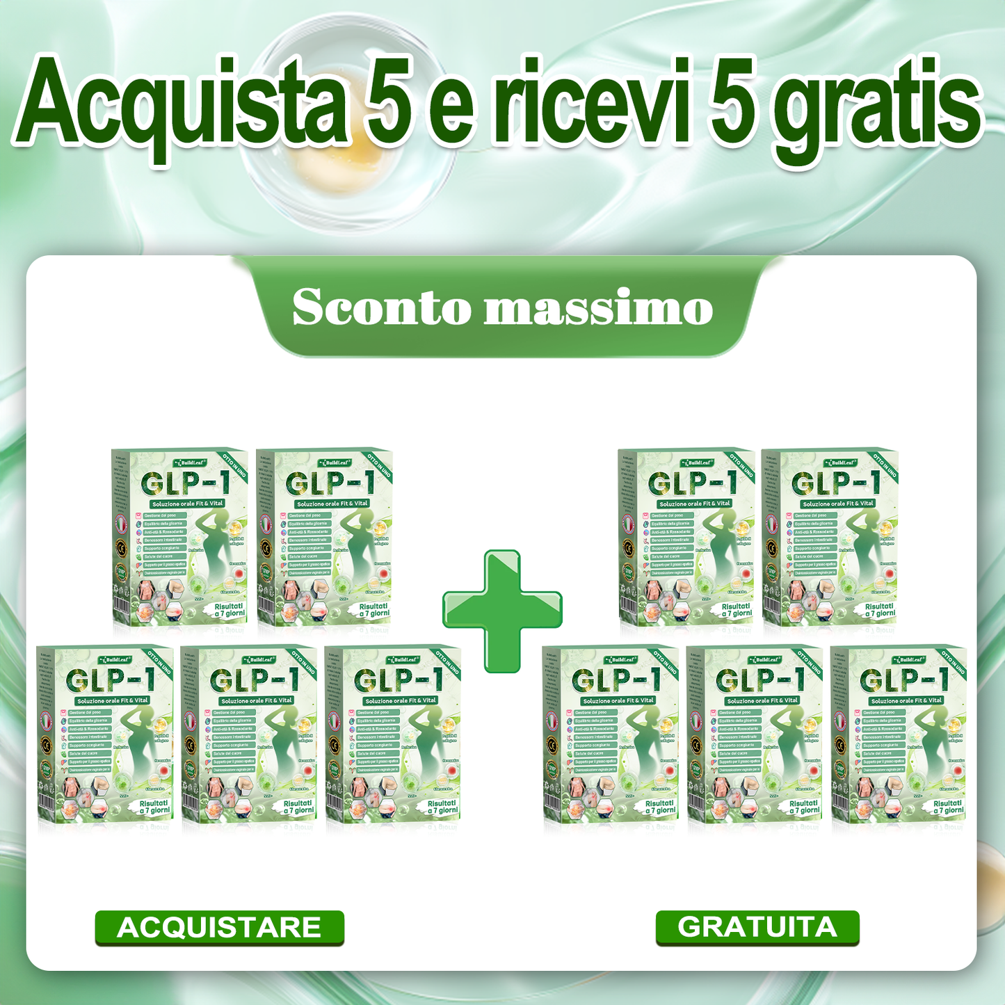 šØš»āāļøNegozio ufficiale | BuildLeafĀ® GLP-1 8-in-1 Fit & Vital Soluzione Orale (Solo una volta al giorno, cambiamenti visibili in 7 giorni) ā
Per obesitĆ , salute cardiovascolare, diabete, apnea notturna, salute intestinale, problemi articolari e altro