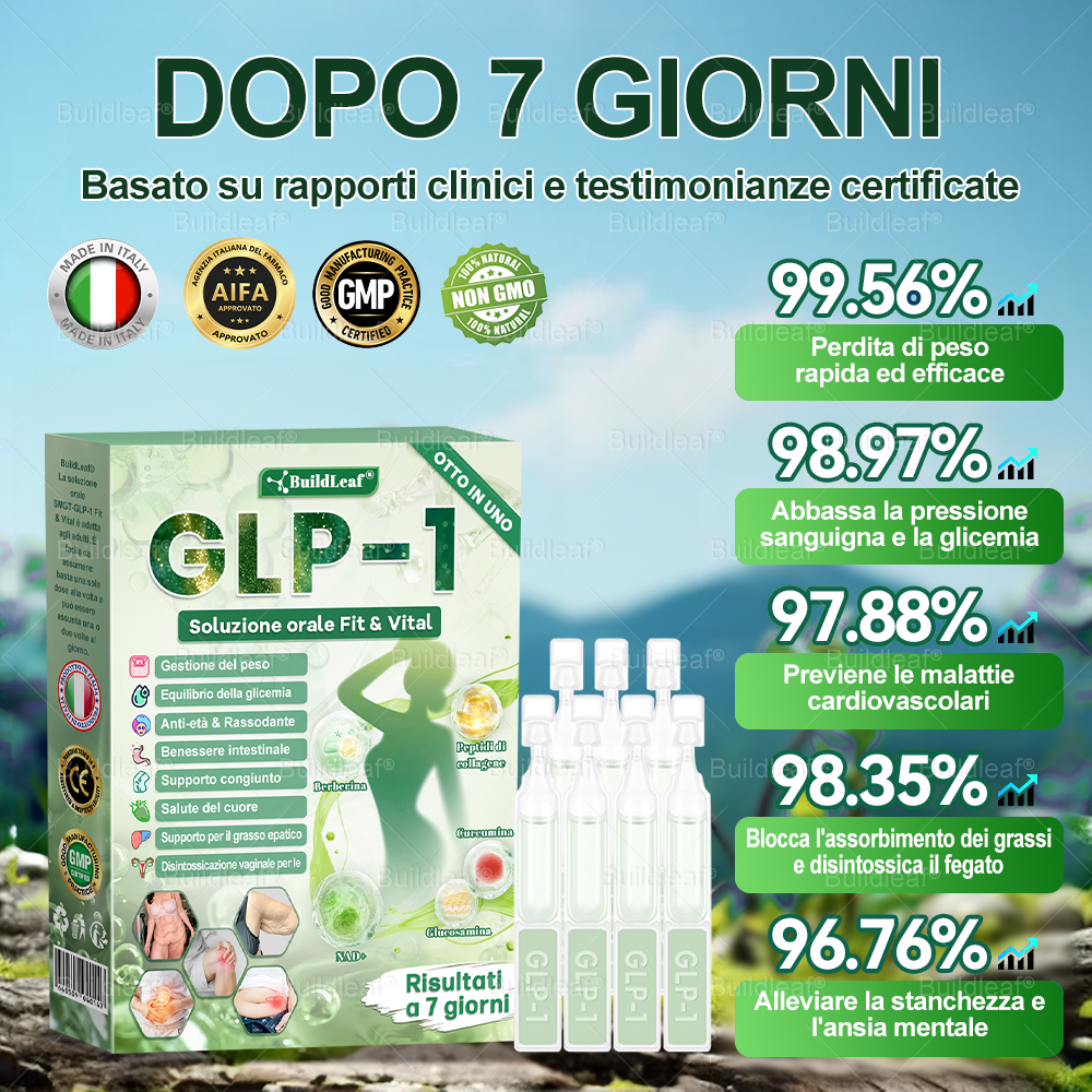 šØš»āāļøNegozio ufficiale | BuildLeafĀ® GLP-1 8-in-1 Fit & Vital Soluzione Orale (Solo una volta al giorno, cambiamenti visibili in 7 giorni) ā
Per obesitĆ , salute cardiovascolare, diabete, apnea notturna, salute intestinale, problemi articolari e altro