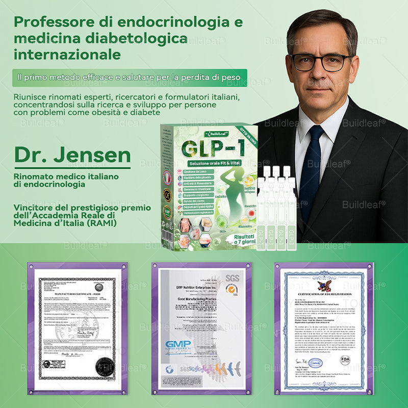 Negozio ufficiale | BuildLeaf® GLP-1 8-in-1 Fit & Vital Soluzione Orale (Solo una volta al giorno, cambiamenti visibili in 7 giorni) ✅ Per obesità, salute cardiovascolare, diabete, apnea notturna, salute intestinale, problemi articolari e altro